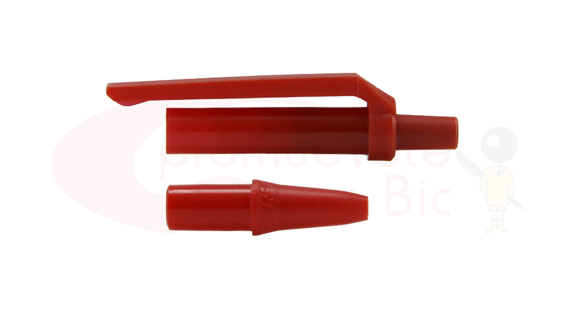 Personaliza tu BIC® Clic Stic®. Selecciona el color de Trim rojo y visualiza tu combinación MIX&MATCH con Barril Negro