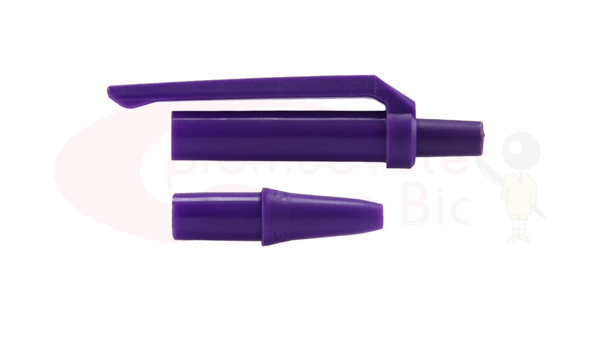 Personaliza tu BIC® Clic Stic®. Selecciona el color de Trim morado y visualiza tu combinación MIX&MATCH con Barril Negro