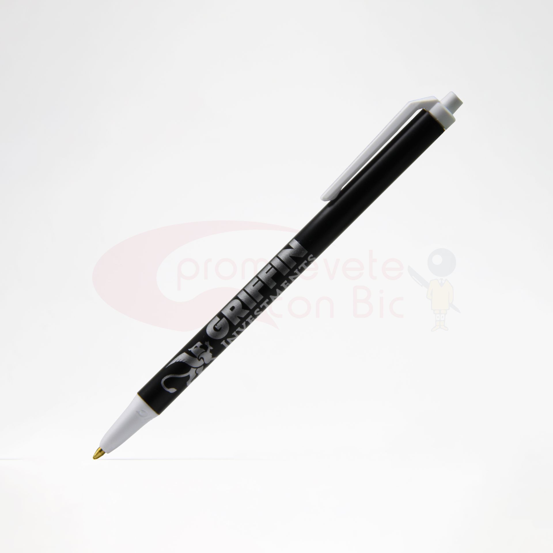 Combinación Barril negro con Trim blanco del Bolígrafo BIC® Clic Stic®