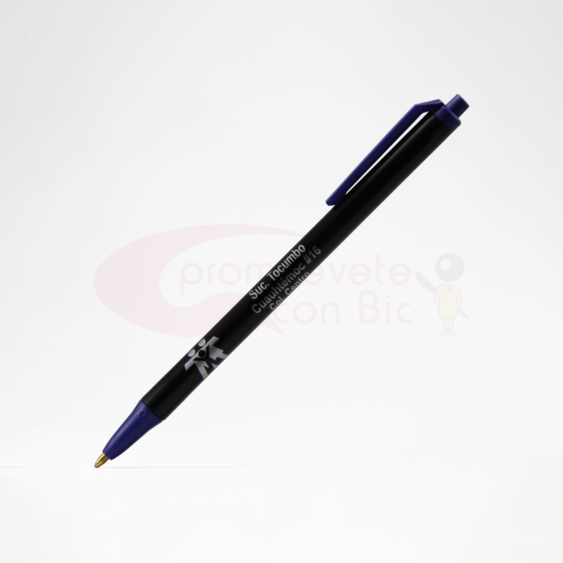 Combinación Barril negro con Trim navy del Bolígrafo BIC® Clic Stic®
