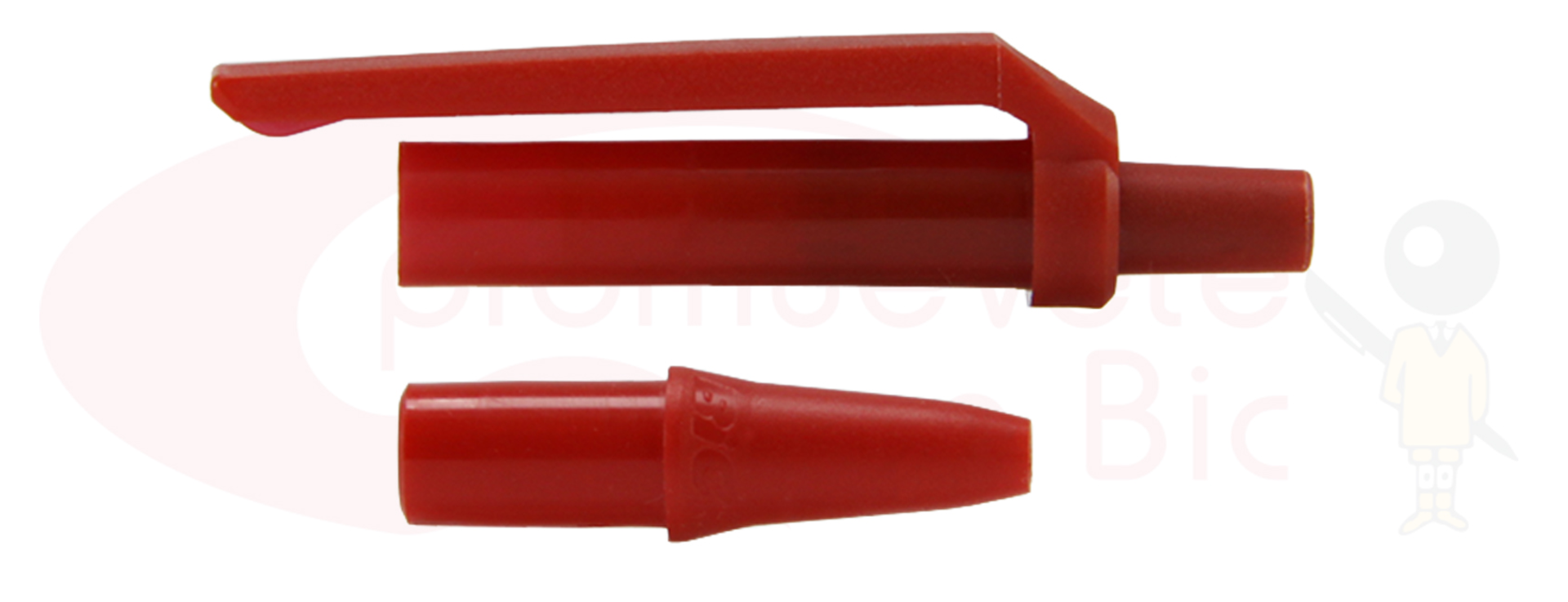 Personaliza tu BIC® Clic Stic®. Selecciona el color de Trim rojo y visualiza tu combinación MIX&MATCH con Barril Negro