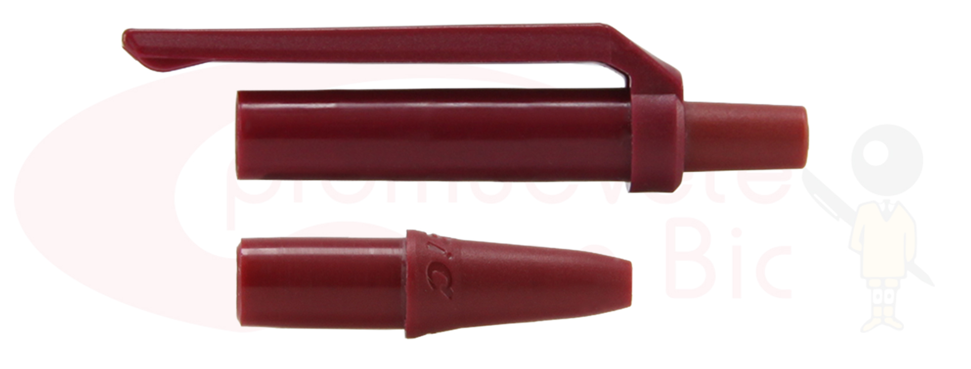 Personaliza tu BIC® Clic Stic®. Selecciona el color de Trim vino y visualiza tu combinación MIX&MATCH con Barril Negro