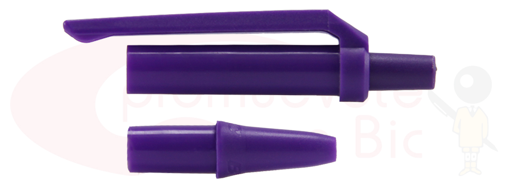 Personaliza tu BIC® Clic Stic®. Selecciona el color de Trim morado y visualiza tu combinación MIX&MATCH con Barril amarillo