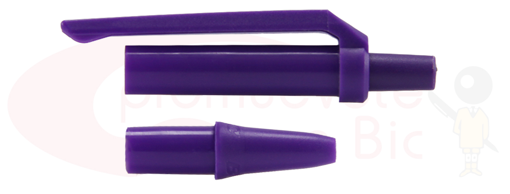 Personaliza tu BIC® Clic Stic®. Selecciona el color de Trim morado y visualiza tu combinación MIX&MATCH con Barril plata