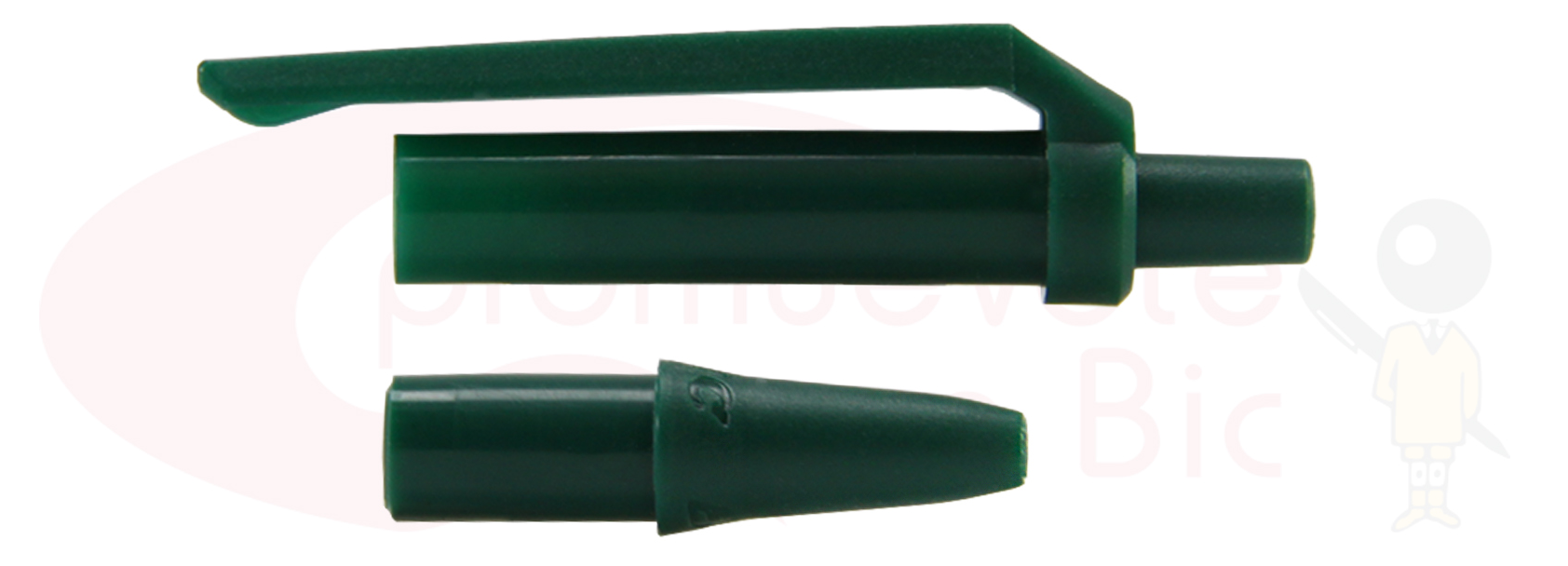 Personaliza tu BIC® Clic Stic®. Selecciona el color de Trim verde bosque y visualiza tu combinación MIX&MATCH con Barril plata