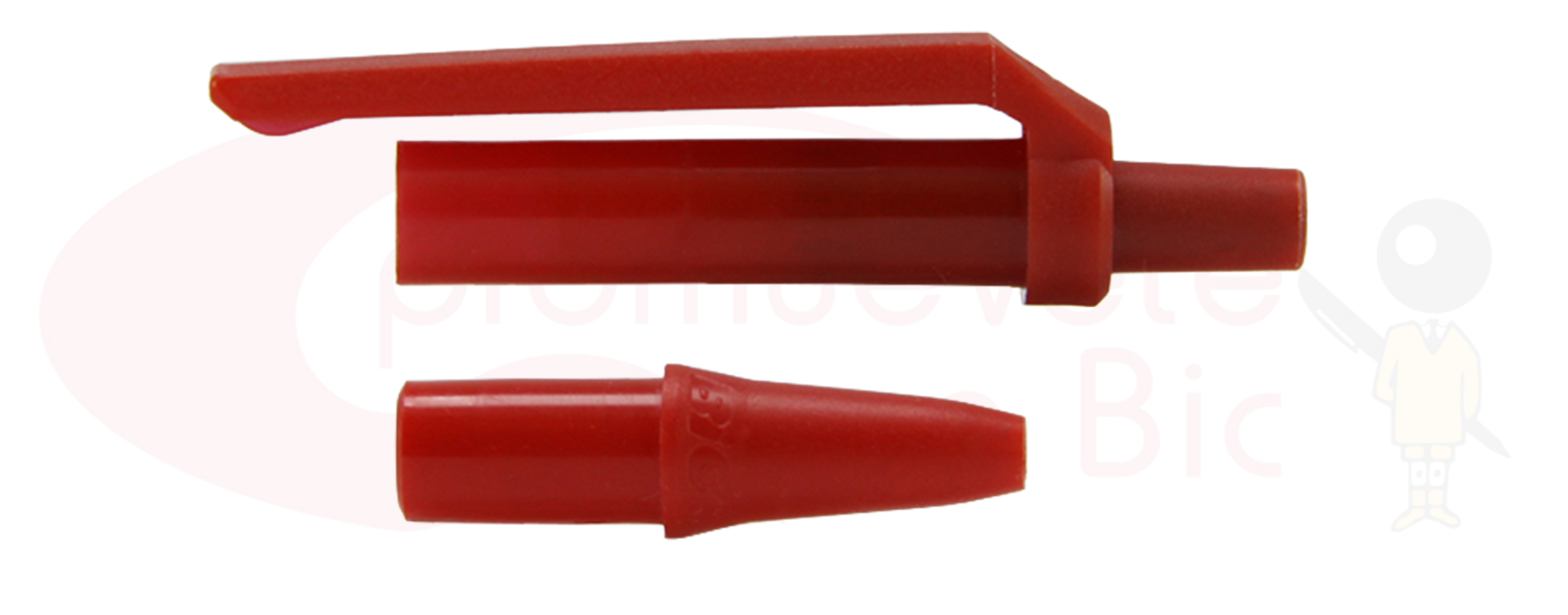 Personaliza tu BIC® Clic Stic®. Selecciona el color de Trim rojo y visualiza tu combinación MIX&MATCH con Barril blanco