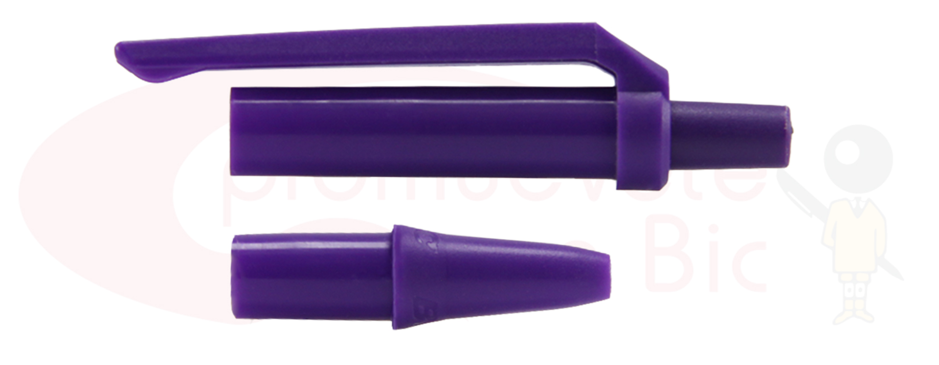 Personaliza tu BIC® Clic Stic®. Selecciona el color de Trim morado y visualiza tu combinación MIX&MATCH con Barril blanco