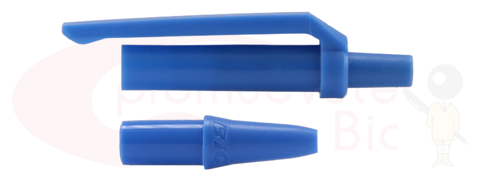 Personaliza tu BIC® Clic Stic®. Selecciona el color de Trim Azul claro y visualiza tu combinación MIX&MATCH con Barril clear transparente