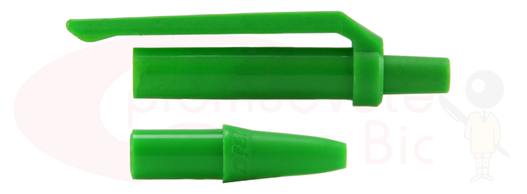 Personaliza tu BIC® Clic Stic®. Selecciona el color de Trim verde claro y visualiza tu combinación MIX&MATCH con Barril clear transparente