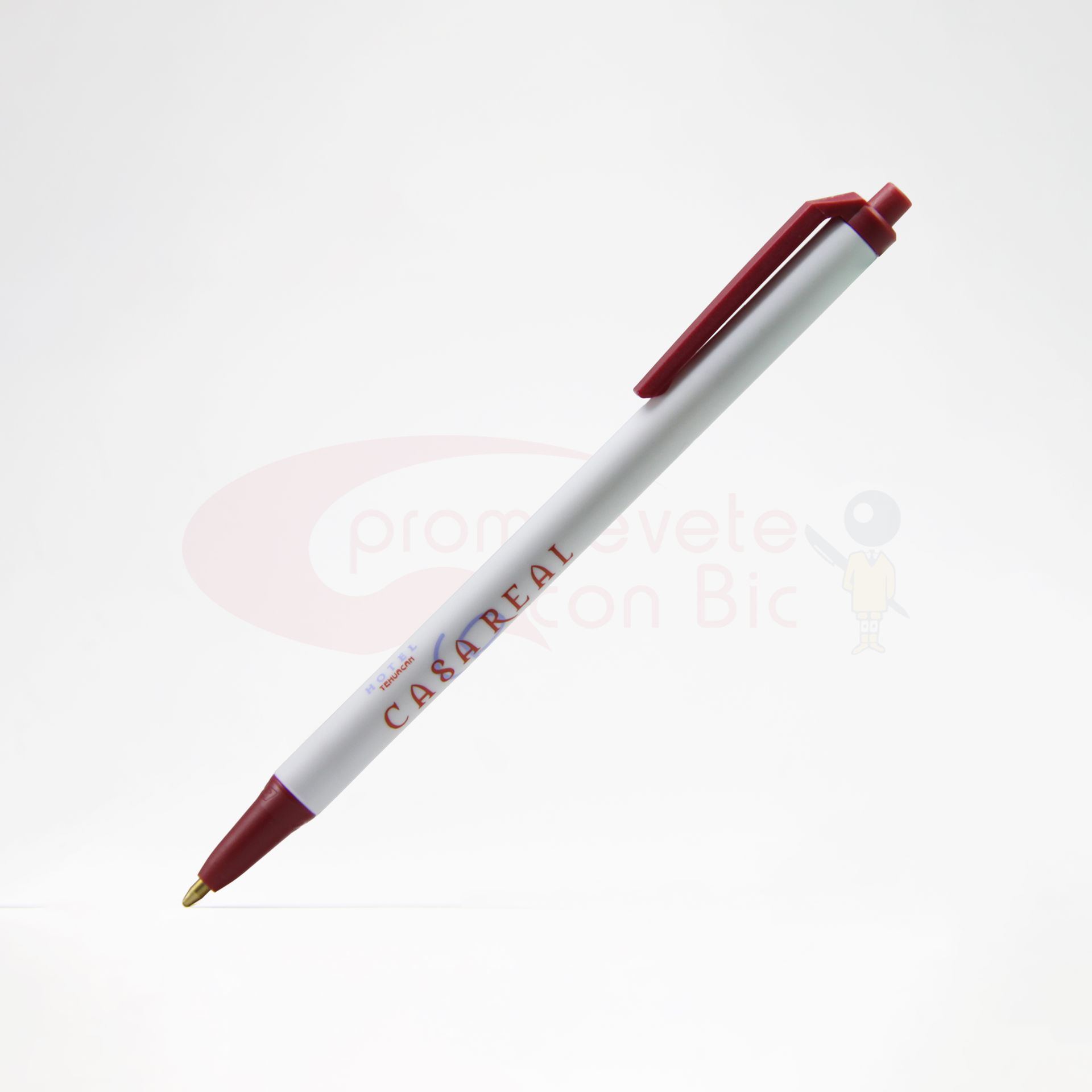 Combinación Barril blanco con Trim vino del Bolígrafo BIC® Clic Stic®