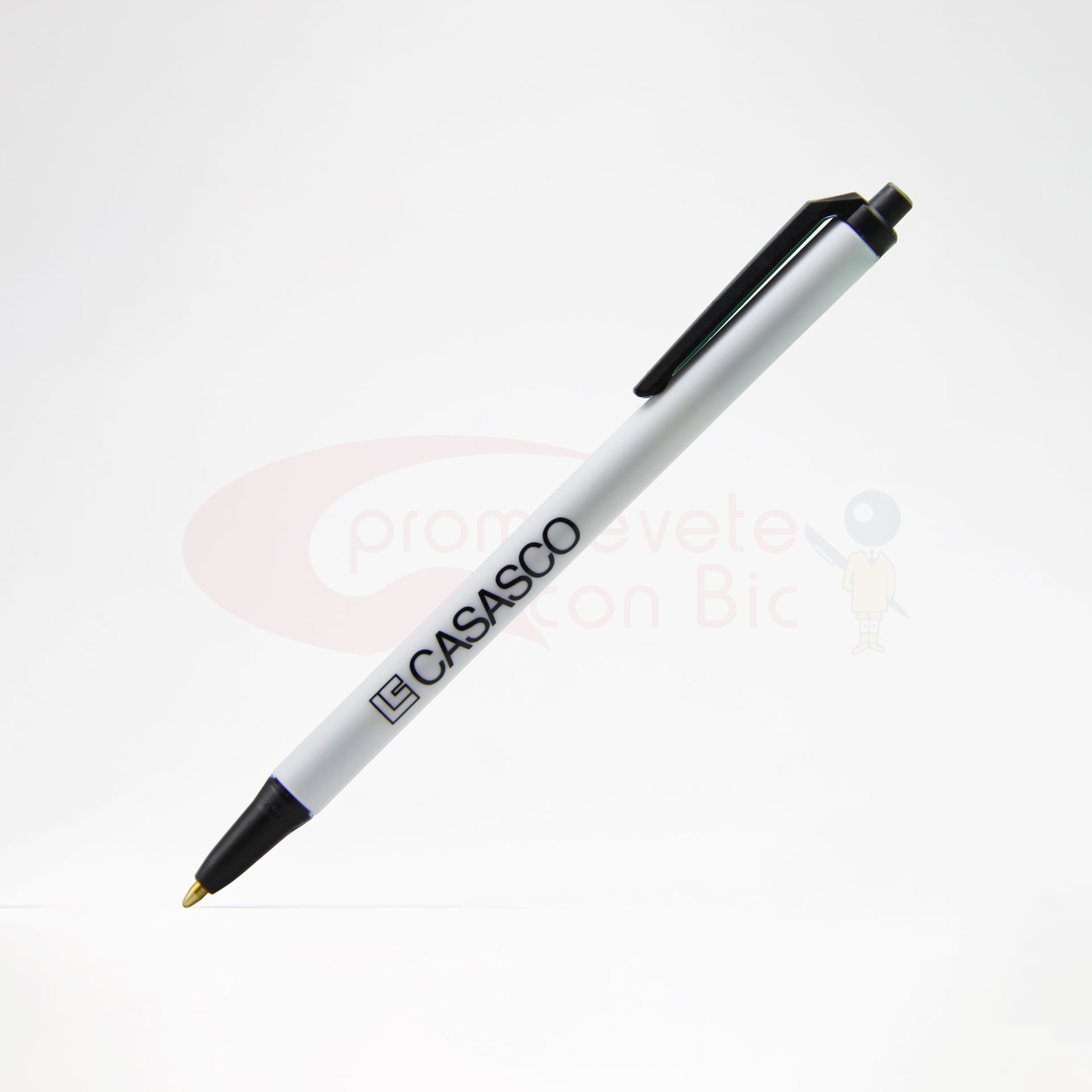 Combinación Barril blanco con Trim negro del Bolígrafo BIC® Clic Stic®