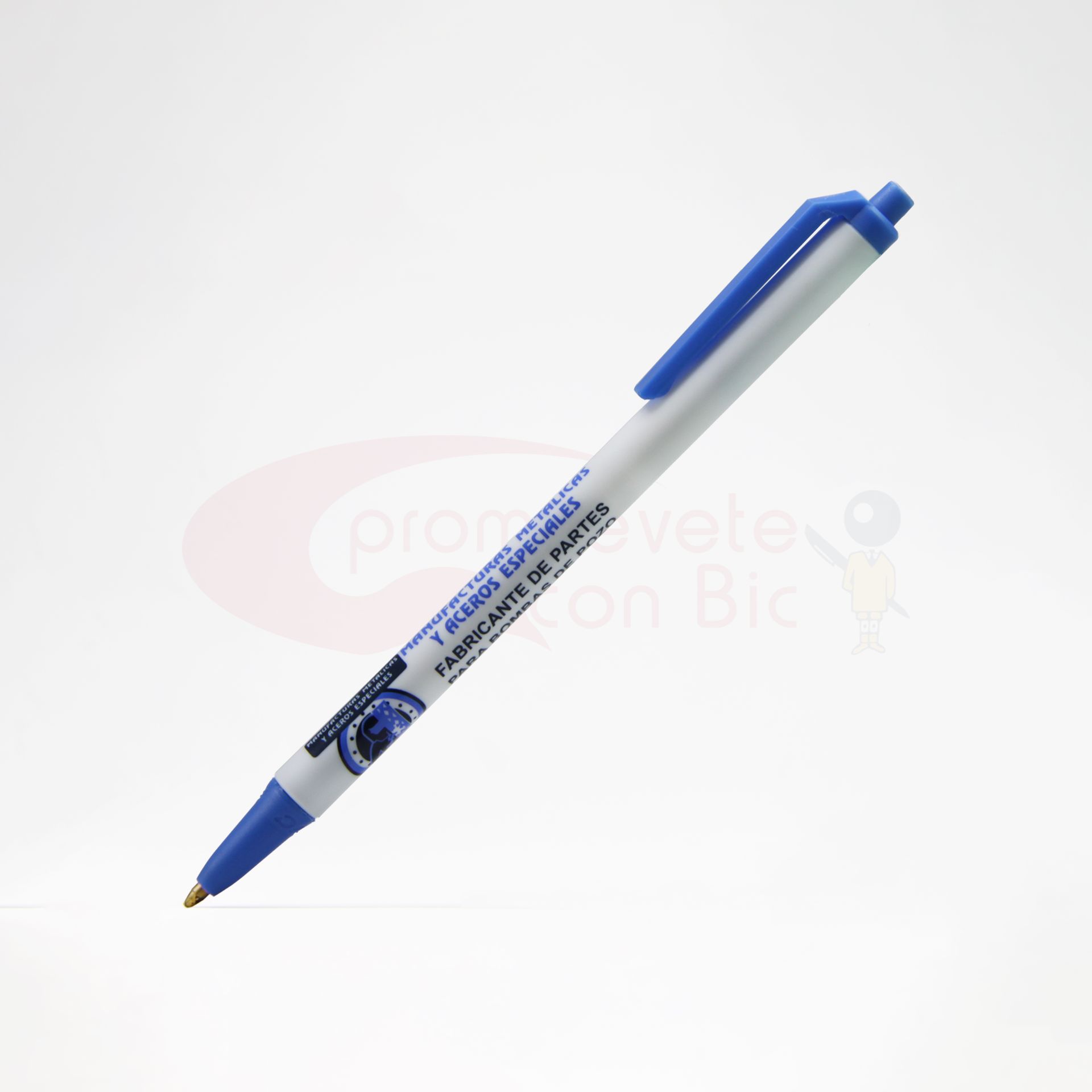 Combinación Barril blanco con Trim azul claro del Bolígrafo BIC® Clic Stic®