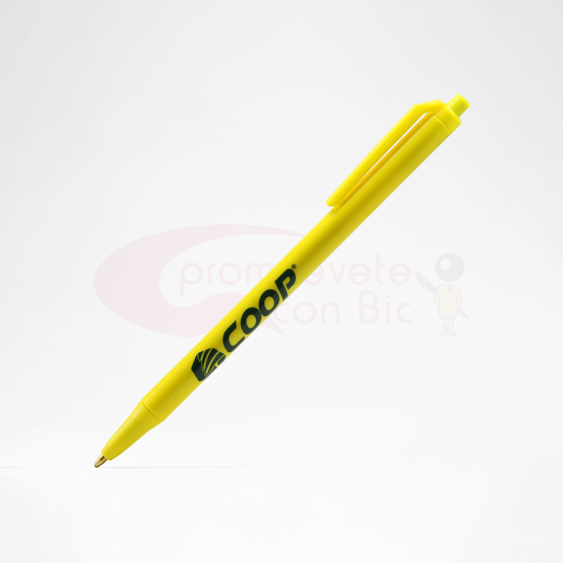 Combinación Barril amarillo con Trim amarillo del Bolígrafo BIC® Clic Stic®