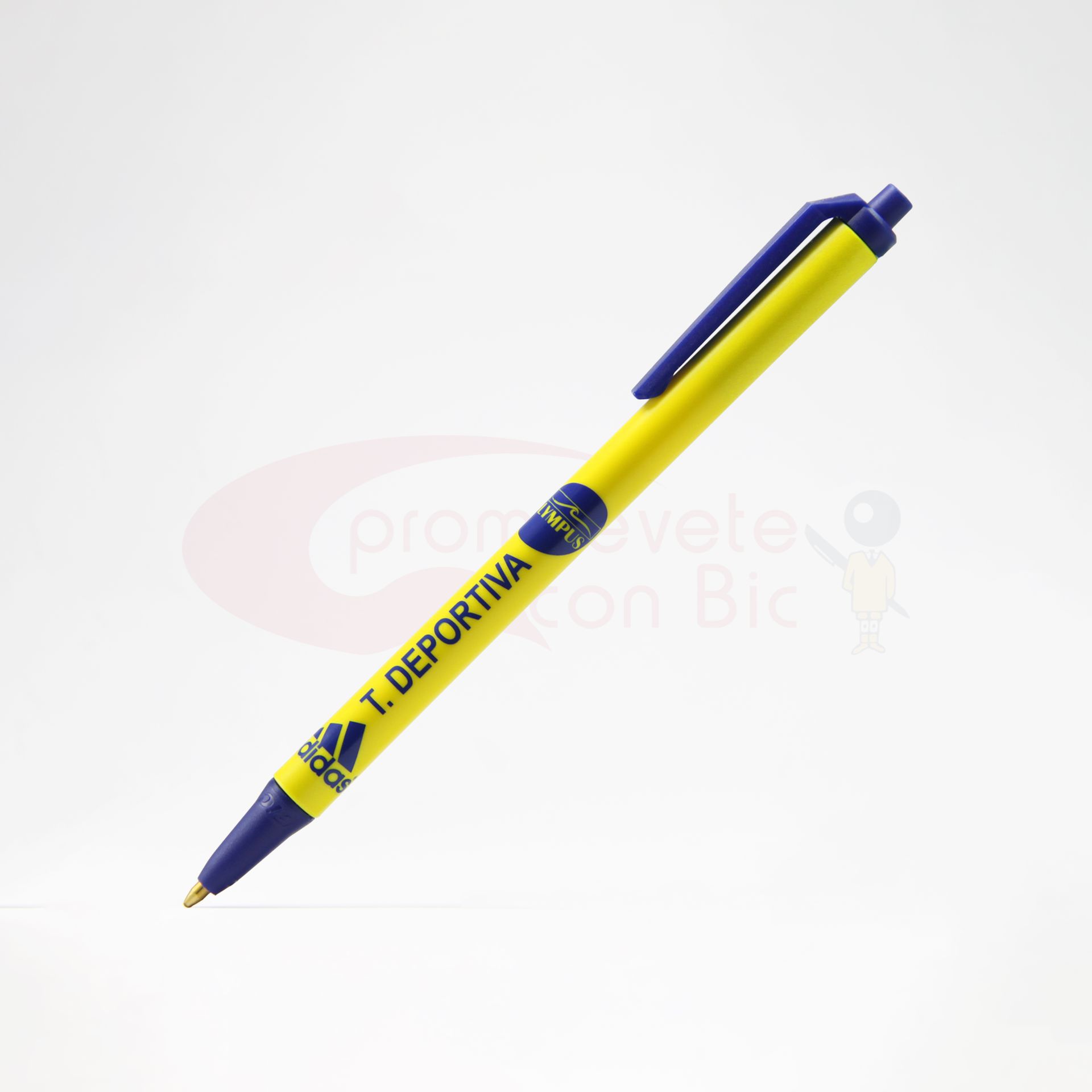 Combinación Barril amarillo con Trim navy del Bolígrafo BIC® Clic Stic®