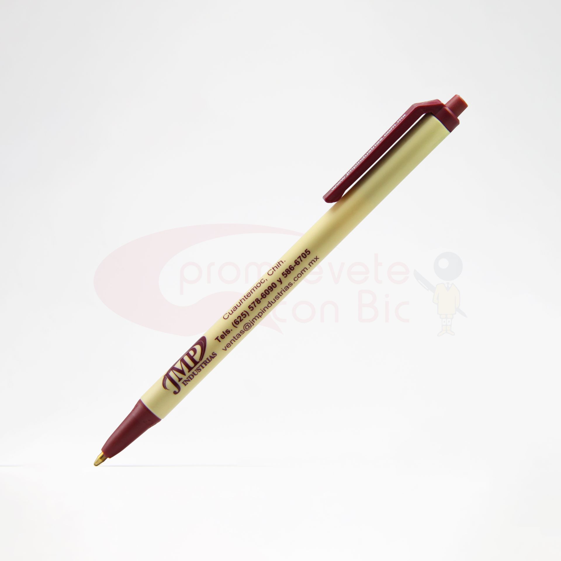 Combinación Barril crema con Trim vino del Bolígrafo BIC® Clic Stic®