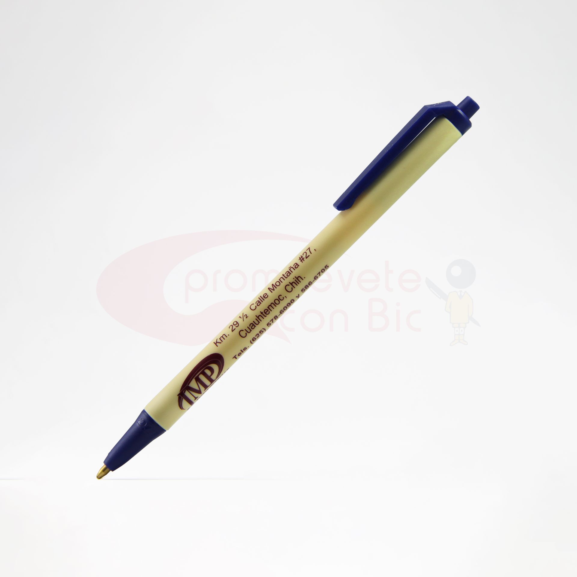 Combinación Barril crema con Trim navy del Bolígrafo BIC® Clic Stic®