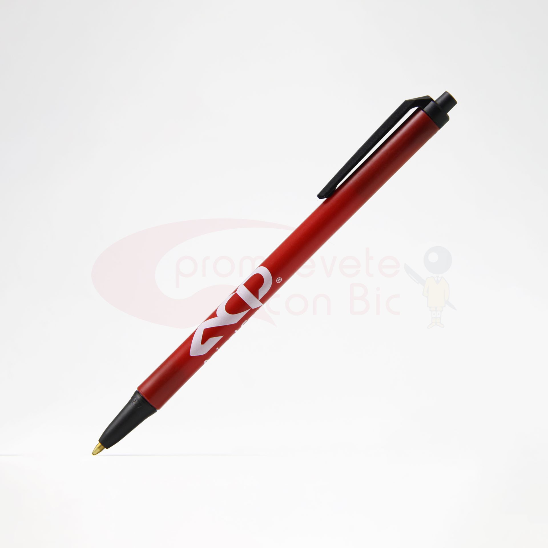 Combinación Barril rojo con Trim negro del Bolígrafo BIC® Clic Stic®
