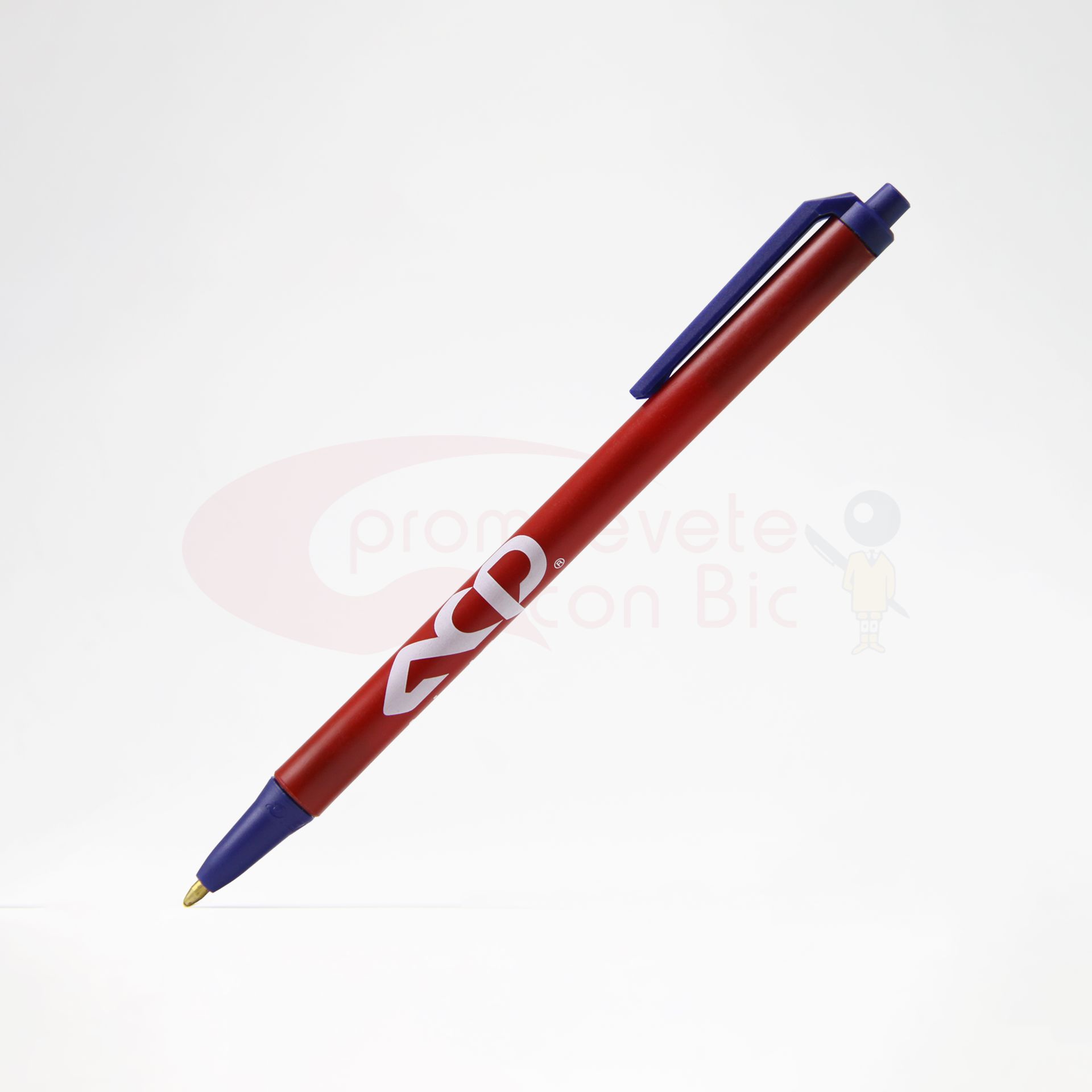 Combinación Barril rojo con Trim navy del Bolígrafo BIC® Clic Stic®