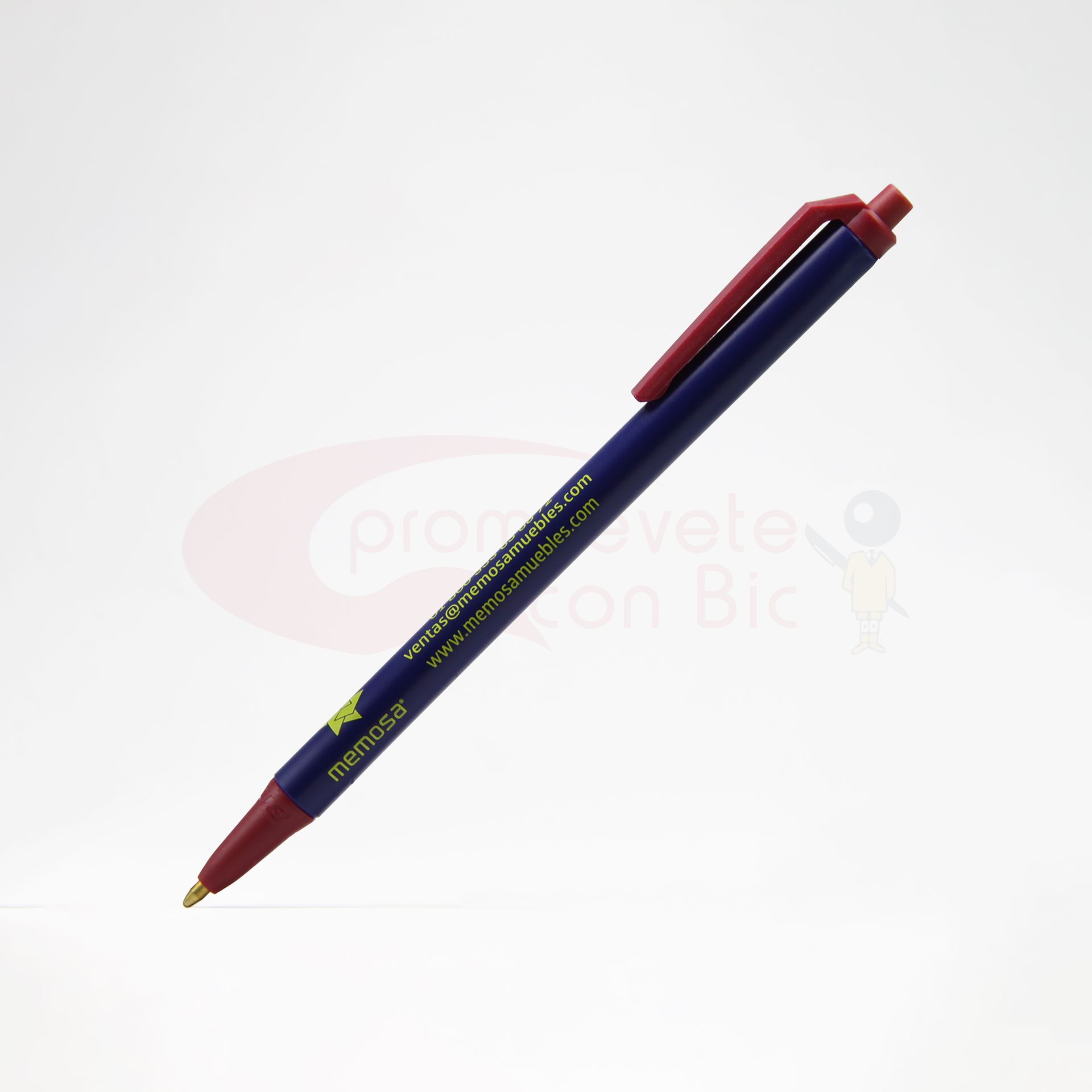 Combinación Barril navy con Trim vino del Bolígrafo BIC® Clic Stic®