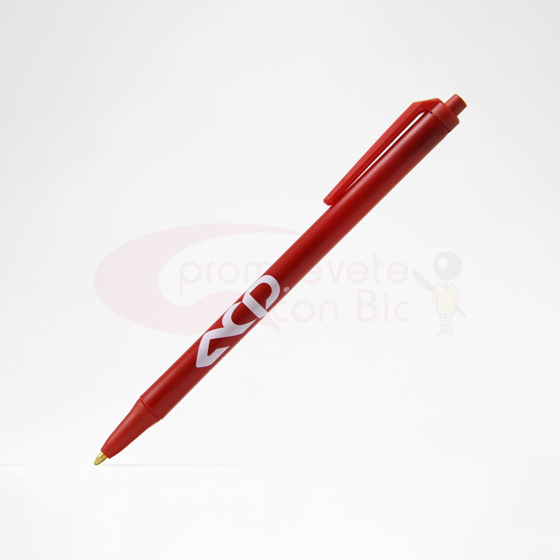 Combinación Barril rojo con Trim rojo del Bolígrafo BIC® Clic Stic®